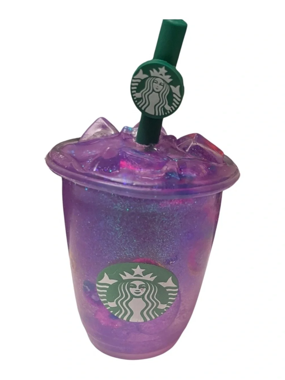 Purple Glitter Drink Squishy- Starbucks drink